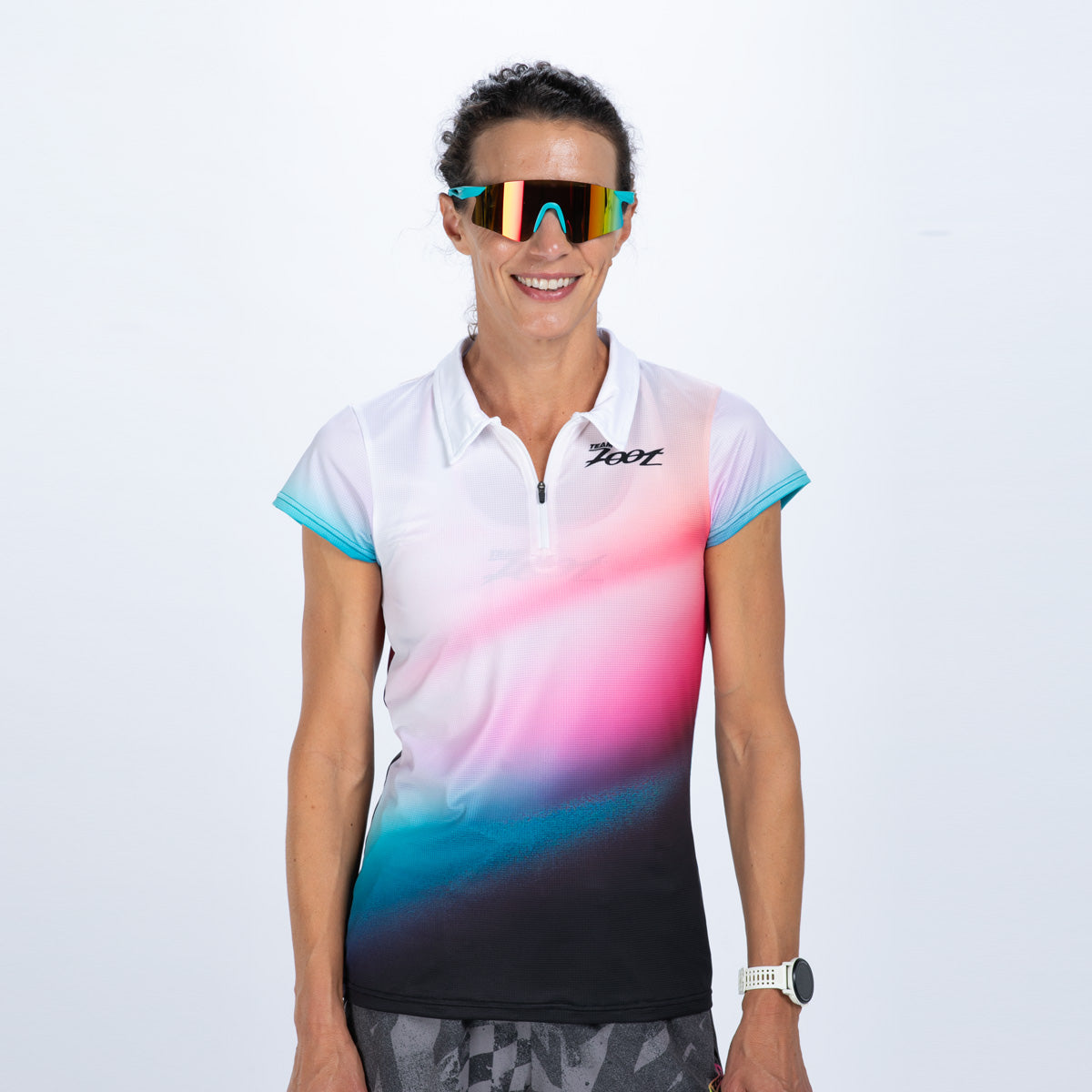 Women's Ltd Zip Polo Shirt - TZ Afterglow