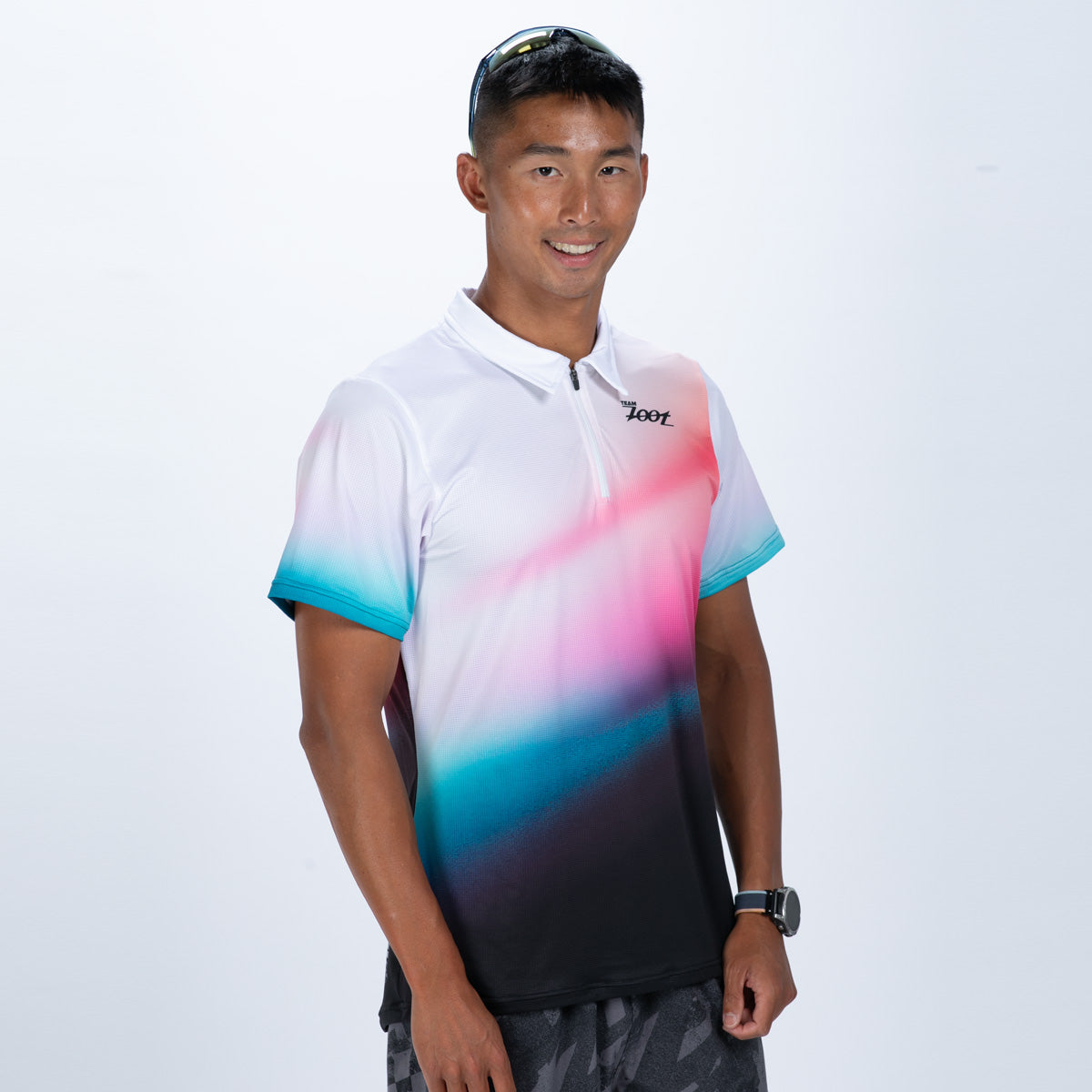 Men's Ltd Zip Polo Shirt - TZ Afterglow