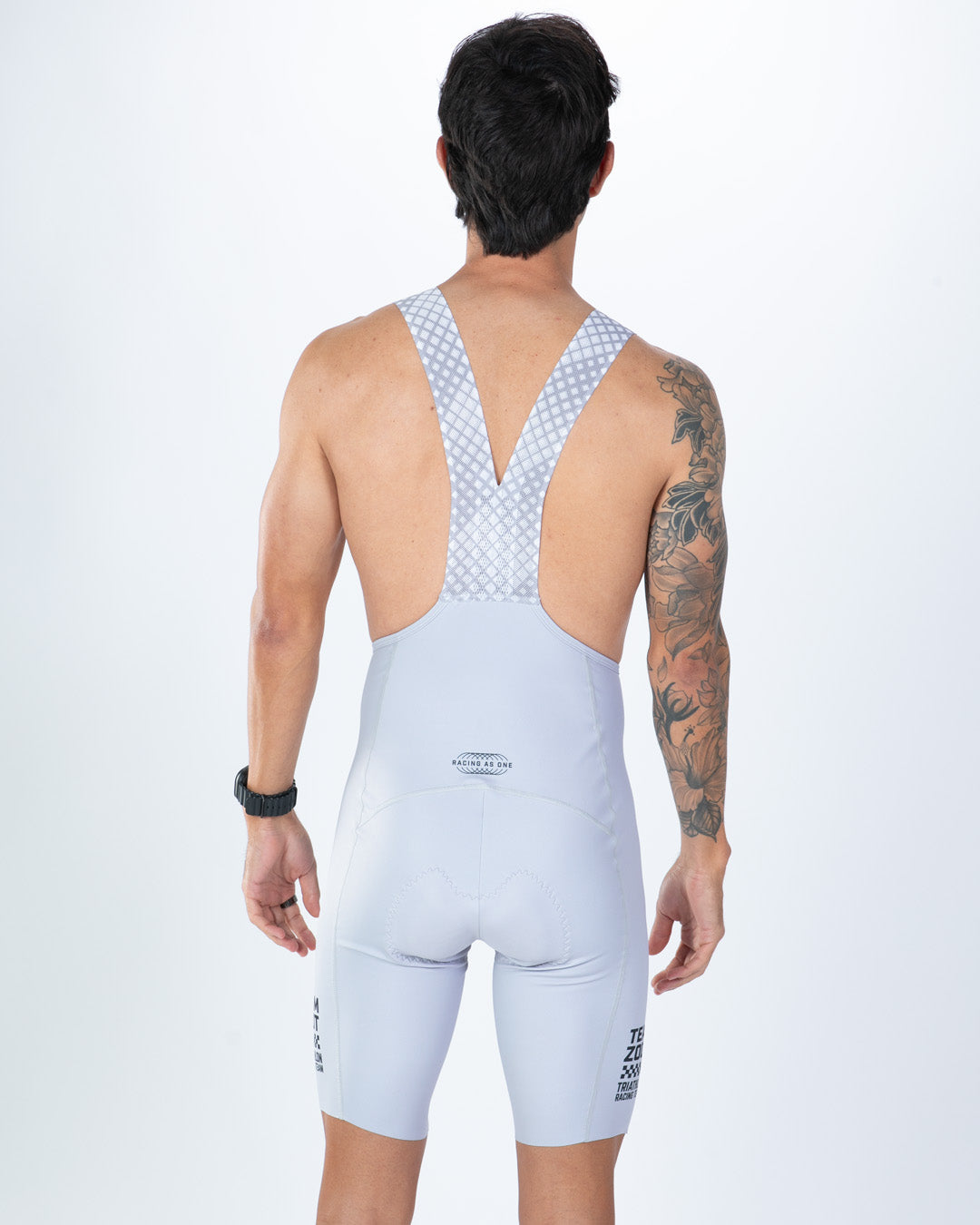 Men's Elite Cycle Seamless Bib Short - TZ Summer Series 26 - Grey