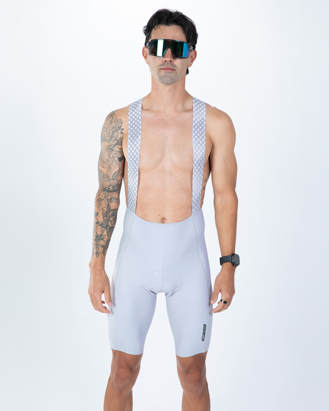 Men's Elite Cycle Seamless Bib Short - TZ Summer Series 26 - Grey
