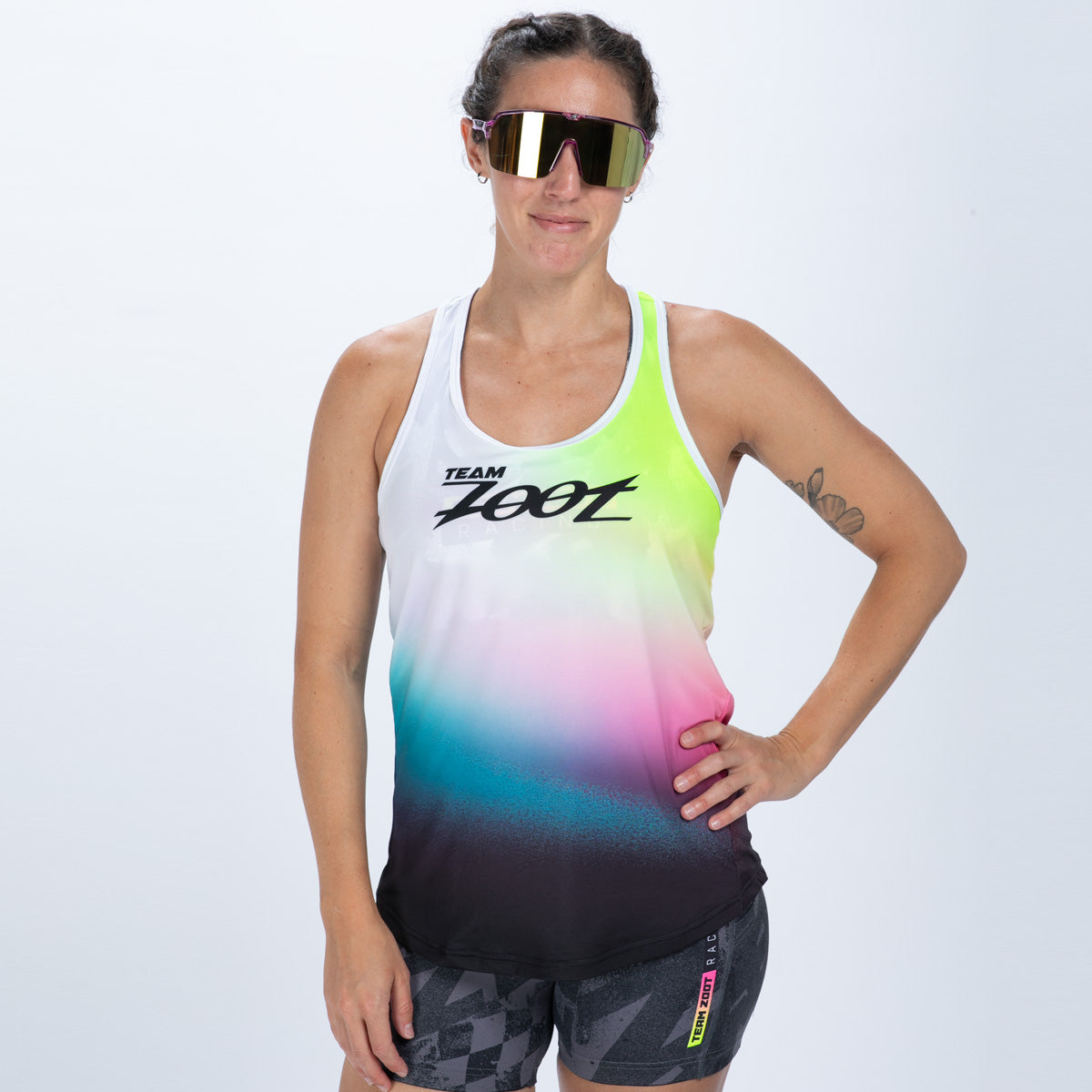 Women's Ltd Run Singlet - TZ Afterglow