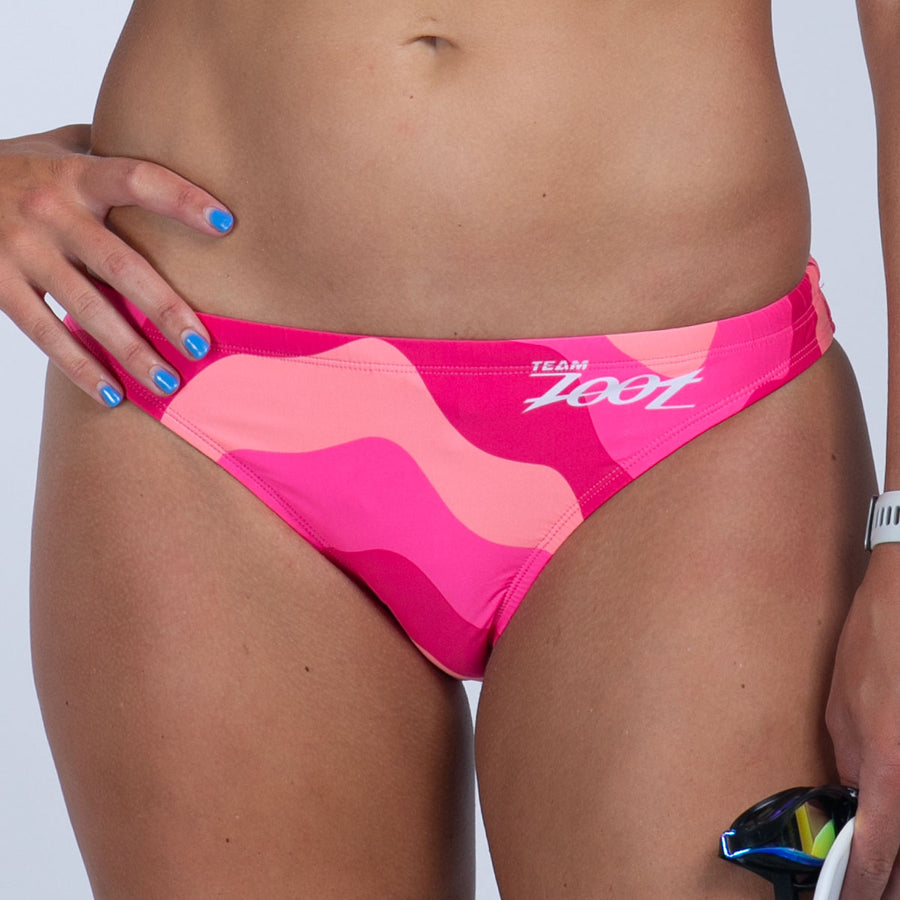 Women's Ltd Swim Bikini Bottom - Pink Wave