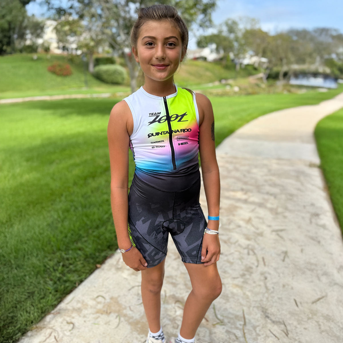 Youth Ltd Protégé Tri Racesuit - TZ Afterglow