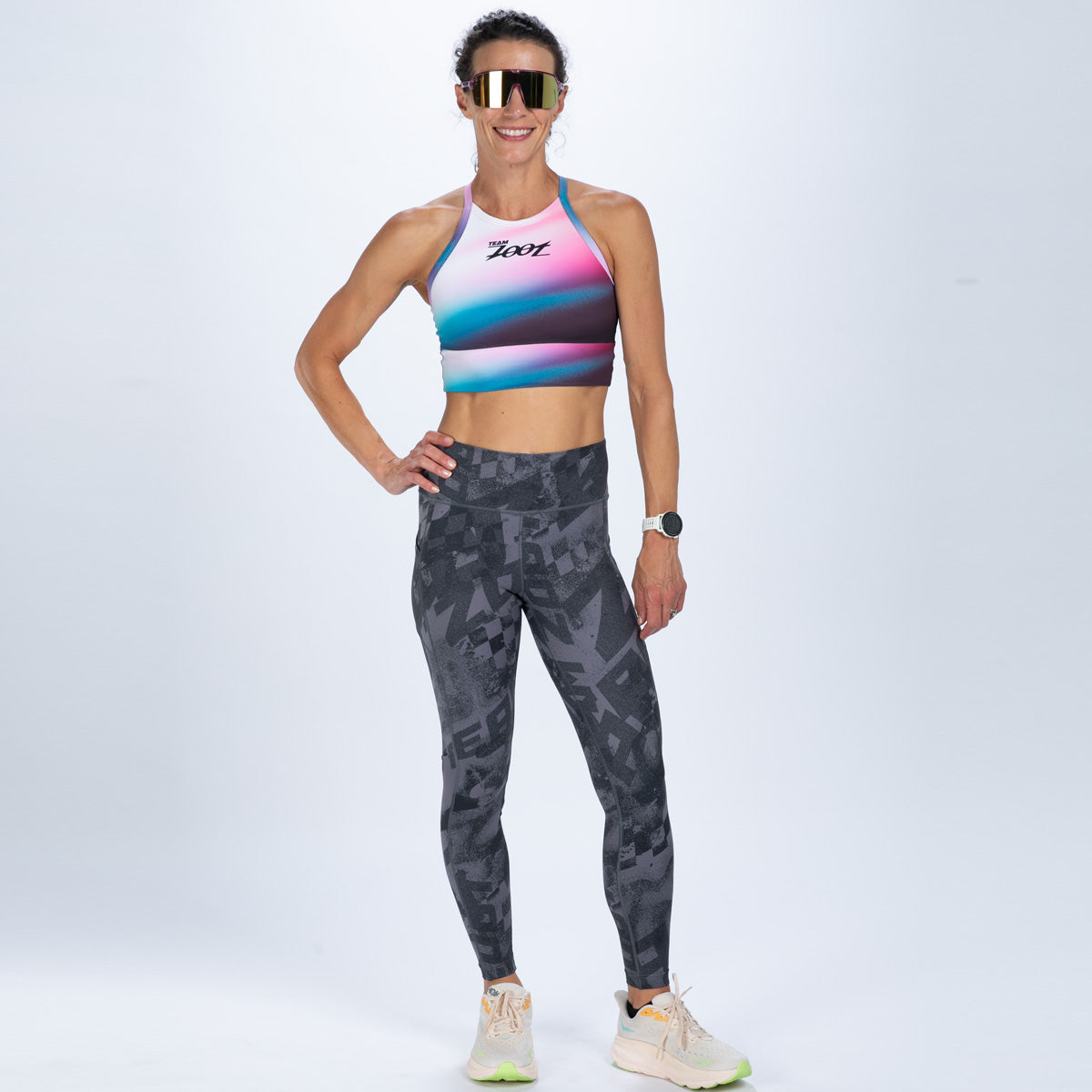 Women's Ltd Run Crop - TZ Afterglow