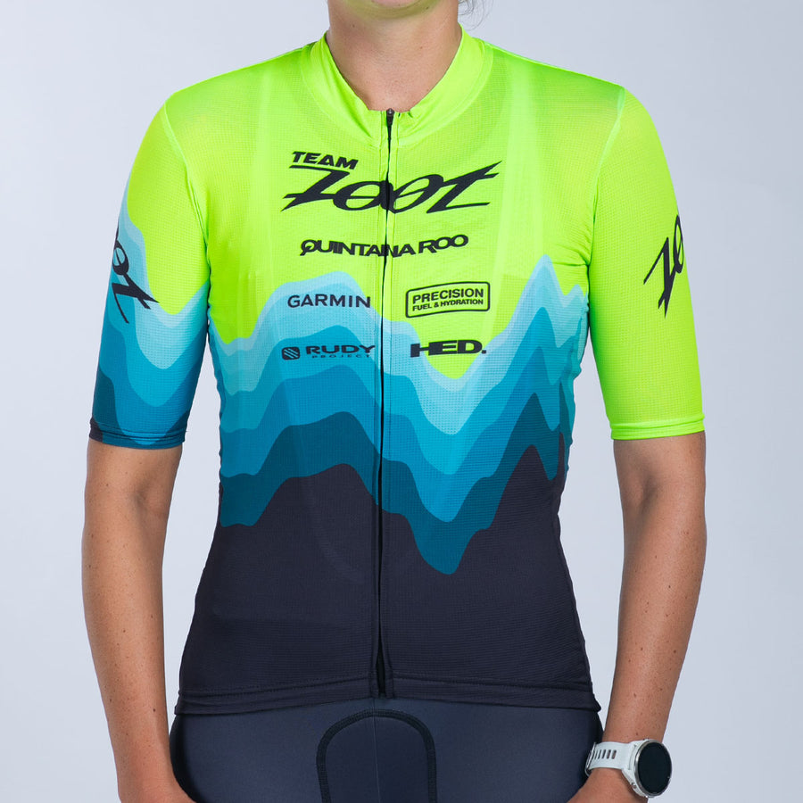 Women's Ltd Cycle Aero Jersey - Aqua Wave