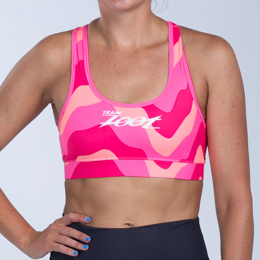 Women's Ltd Run Bra - Pink Wave