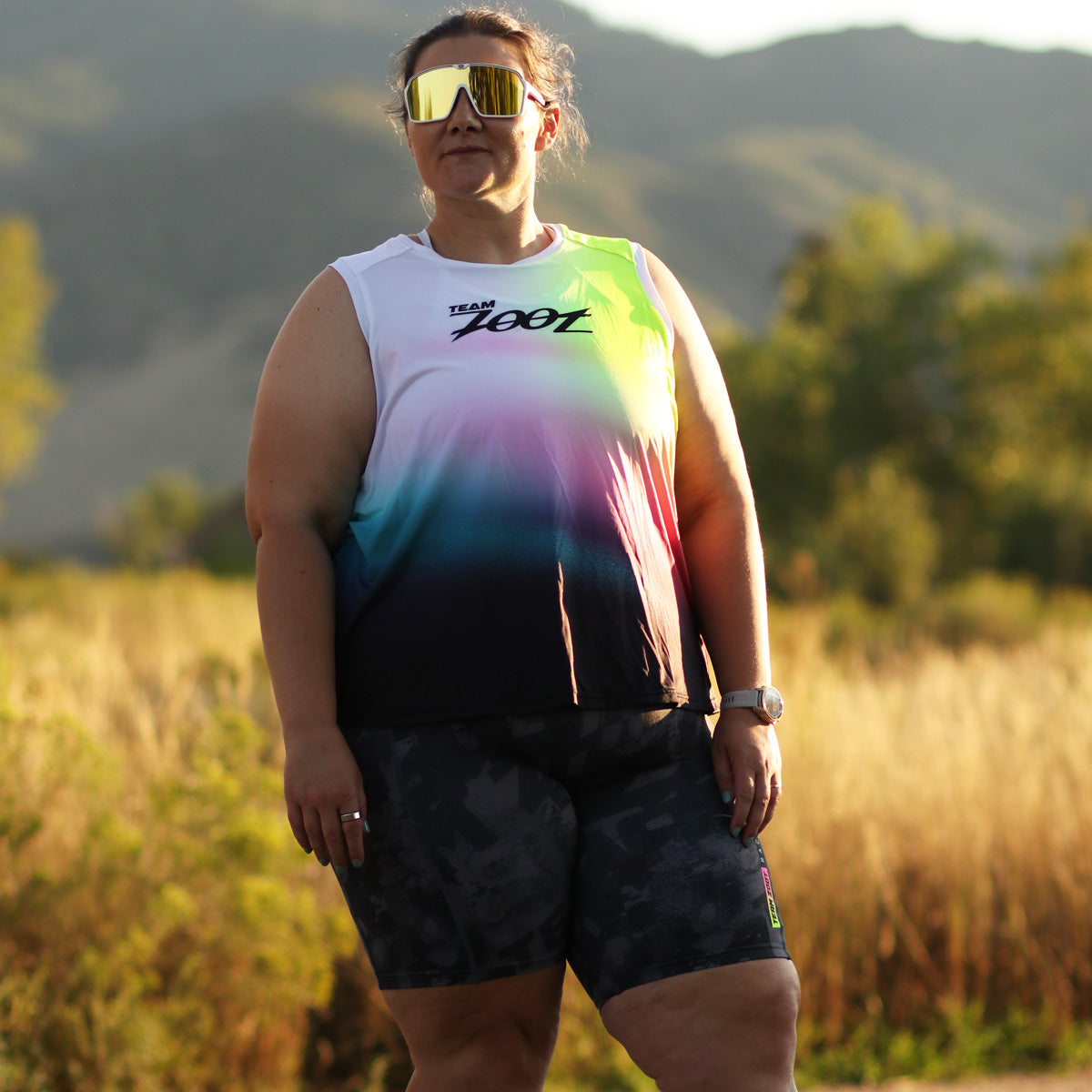 Women's Ltd Run Athena Singlet - TZ Afterglow