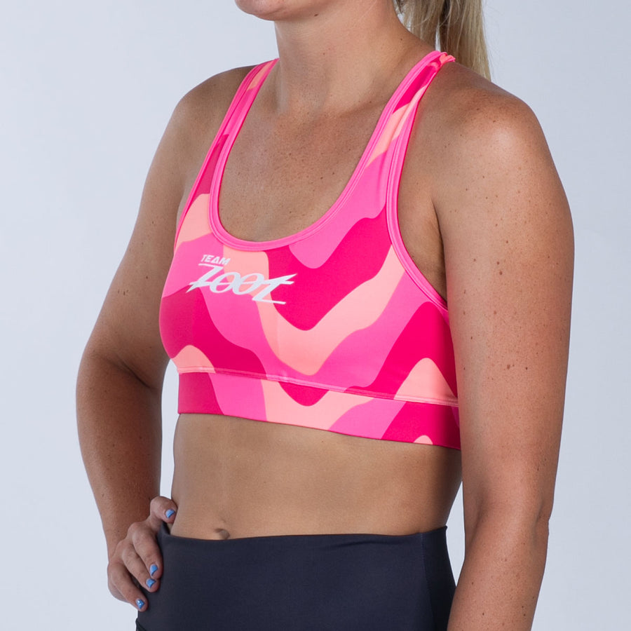 Women's Ltd Run Bra - Pink Wave