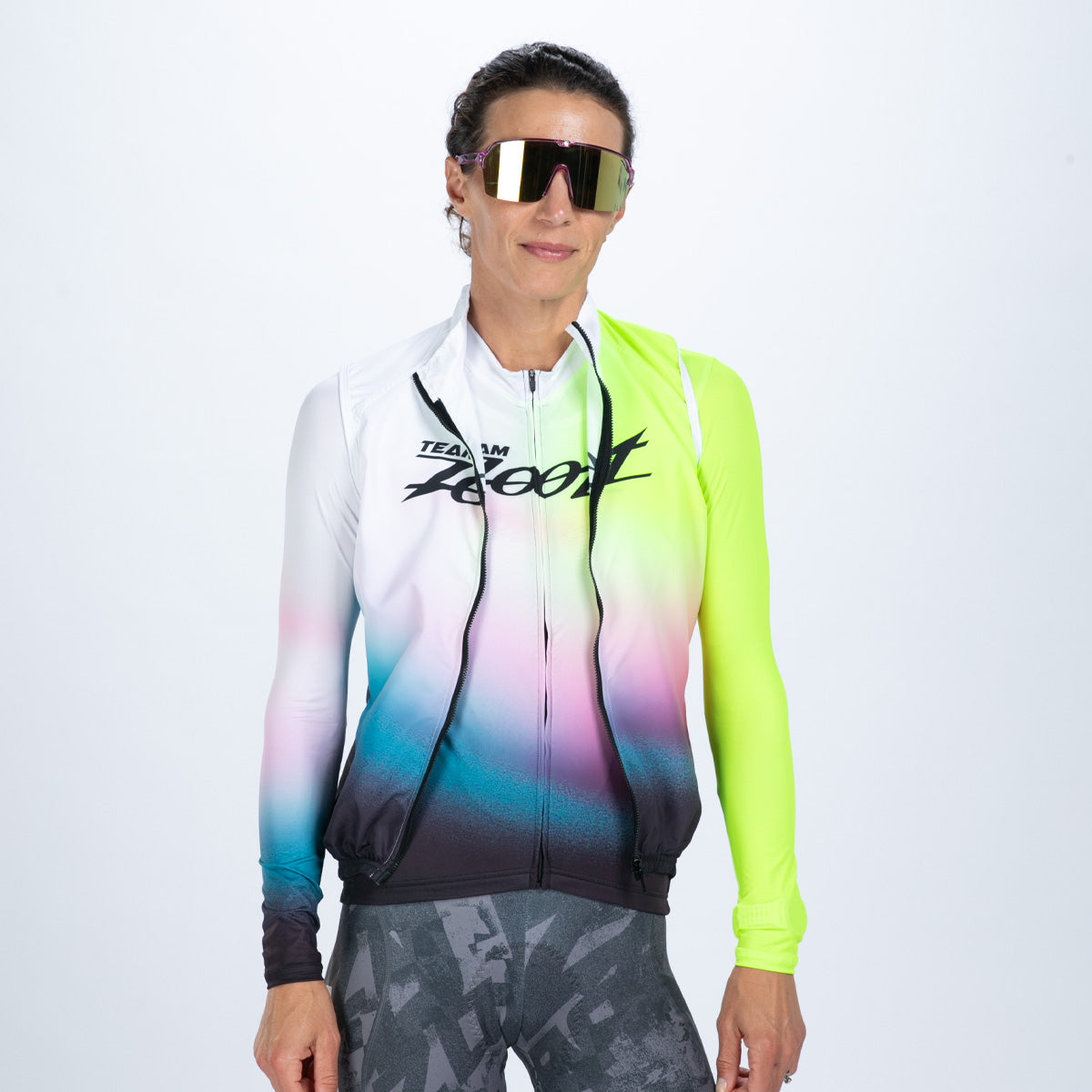 Women's Ltd Cycle Vest - TZ Afterglow