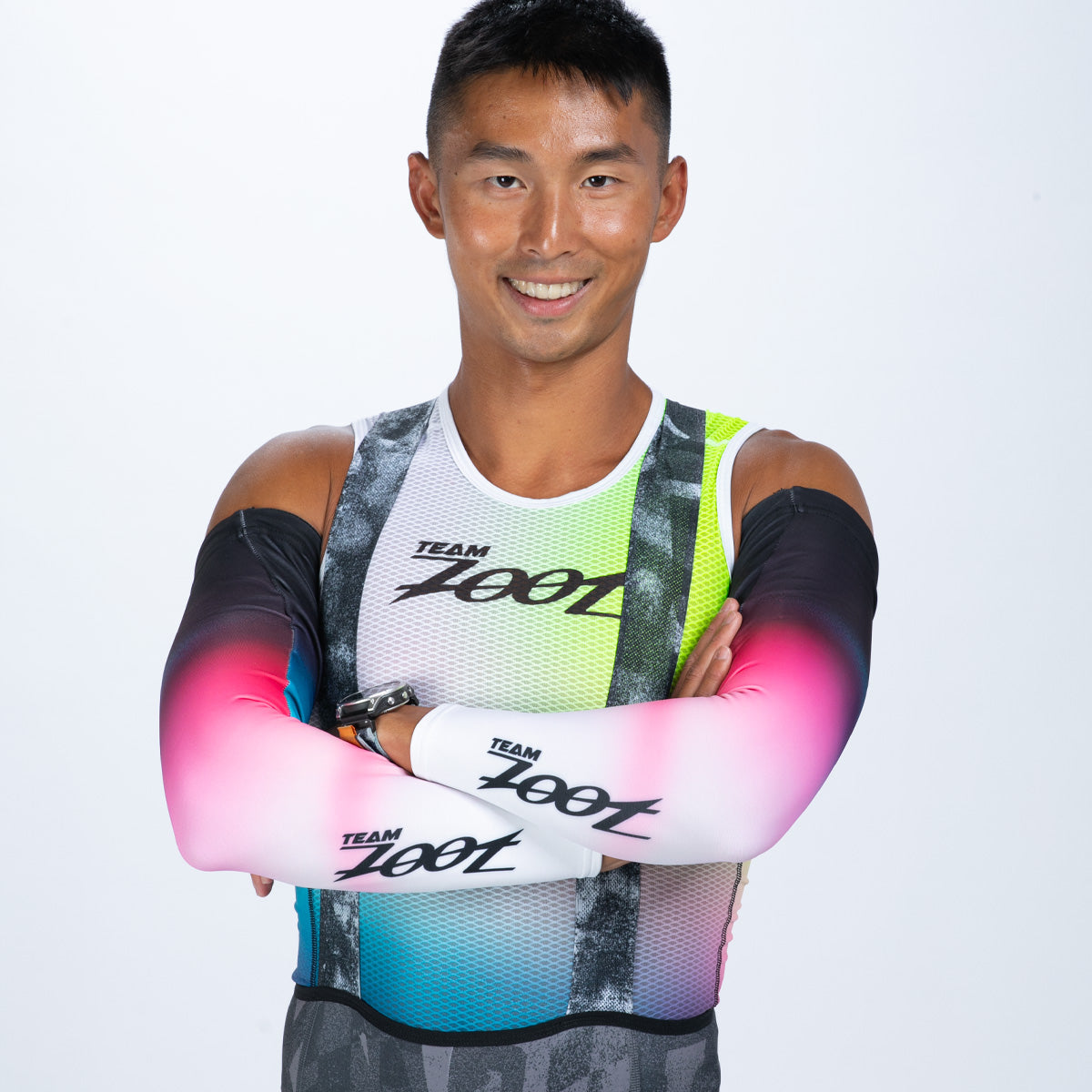 Unisex Ltd Cycle Arm Warmer - TZ Afterglow