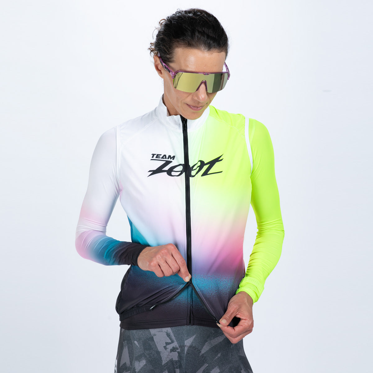 Women's Ltd Cycle Vest - TZ Afterglow