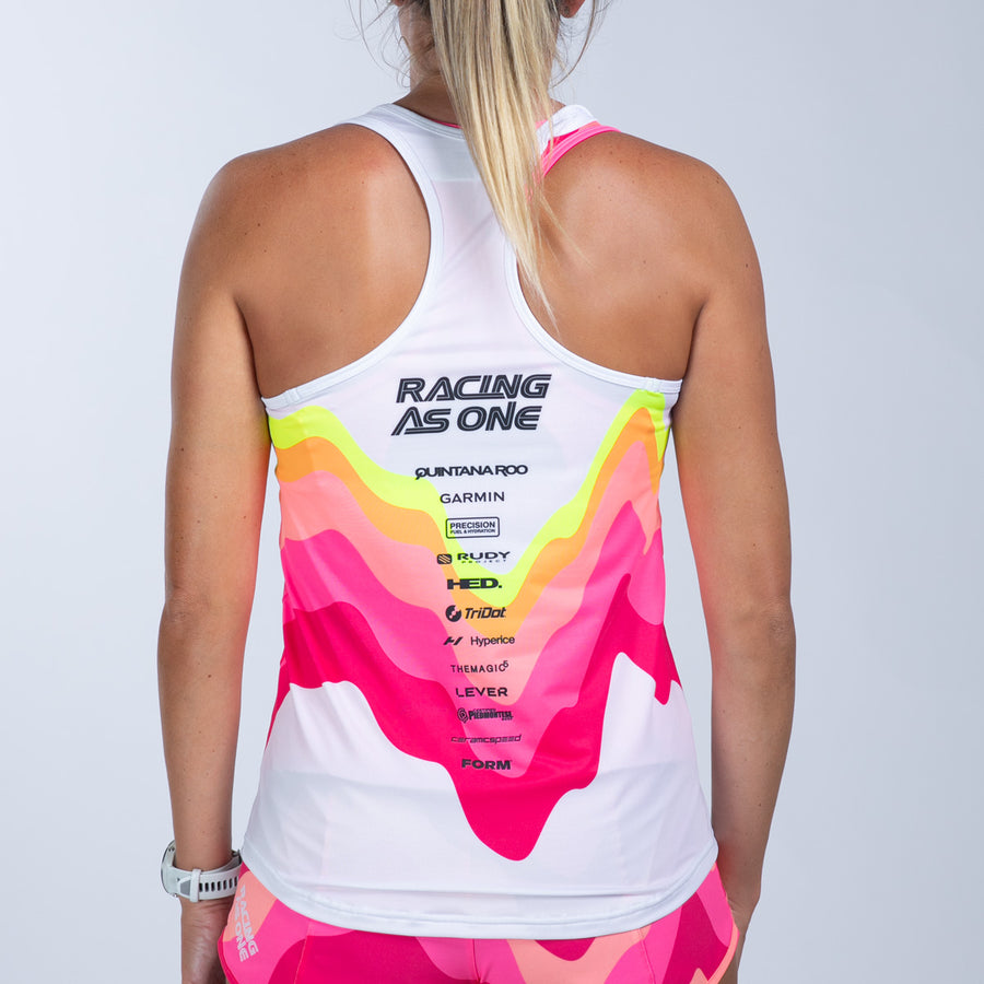 Women's Ltd Run Singlet - Pink Wave