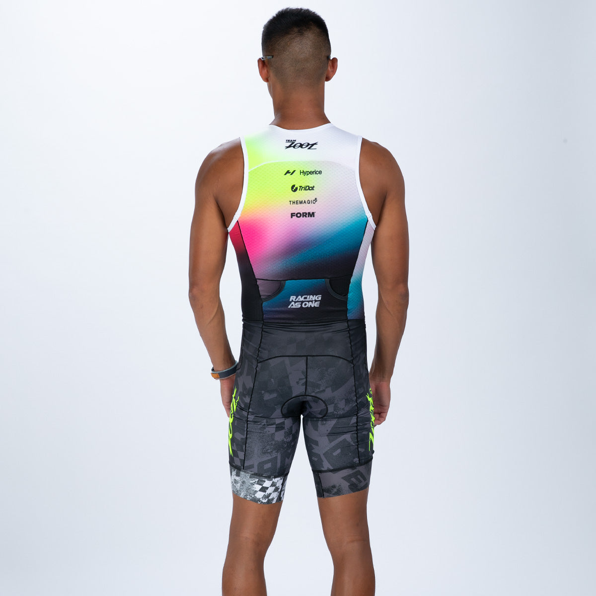 Men's Ltd Tri Slvs Fz Racesuit - TZ Afterglow
