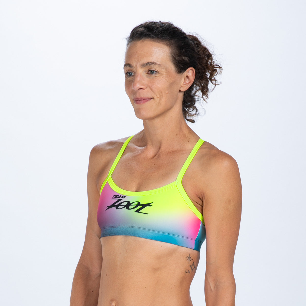 Women's Ltd Swim Racerback Bikini Top - TZ Afterglow
