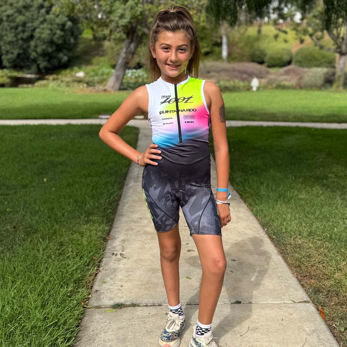 Youth Ltd Protégé Tri Racesuit - TZ Afterglow