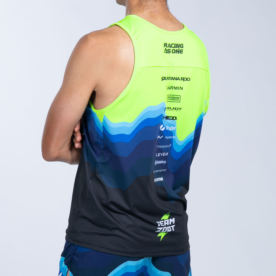 Men's Ltd Run Singlet - Blue Wave