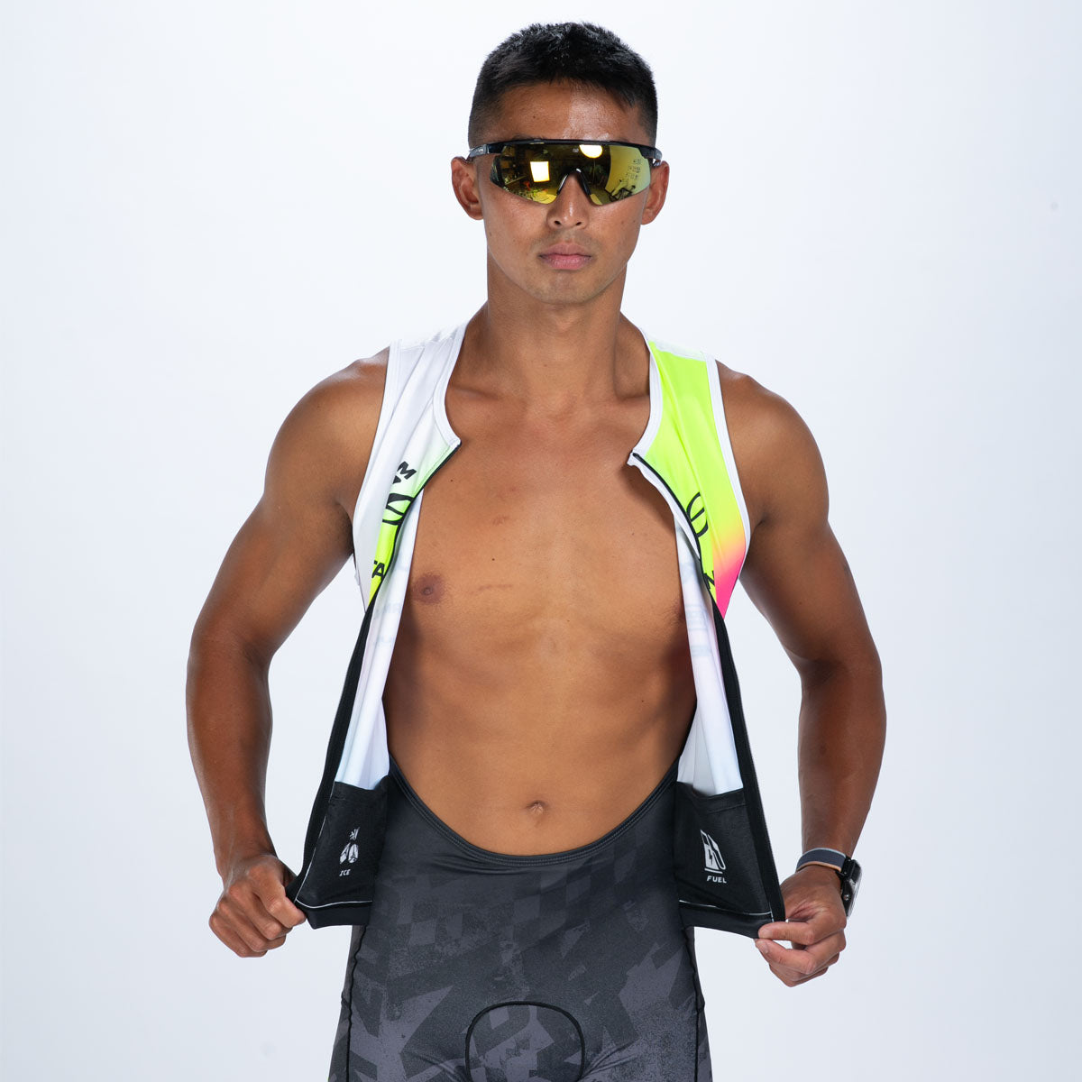 Men's Ltd Tri Slvs Fz Racesuit - TZ Afterglow
