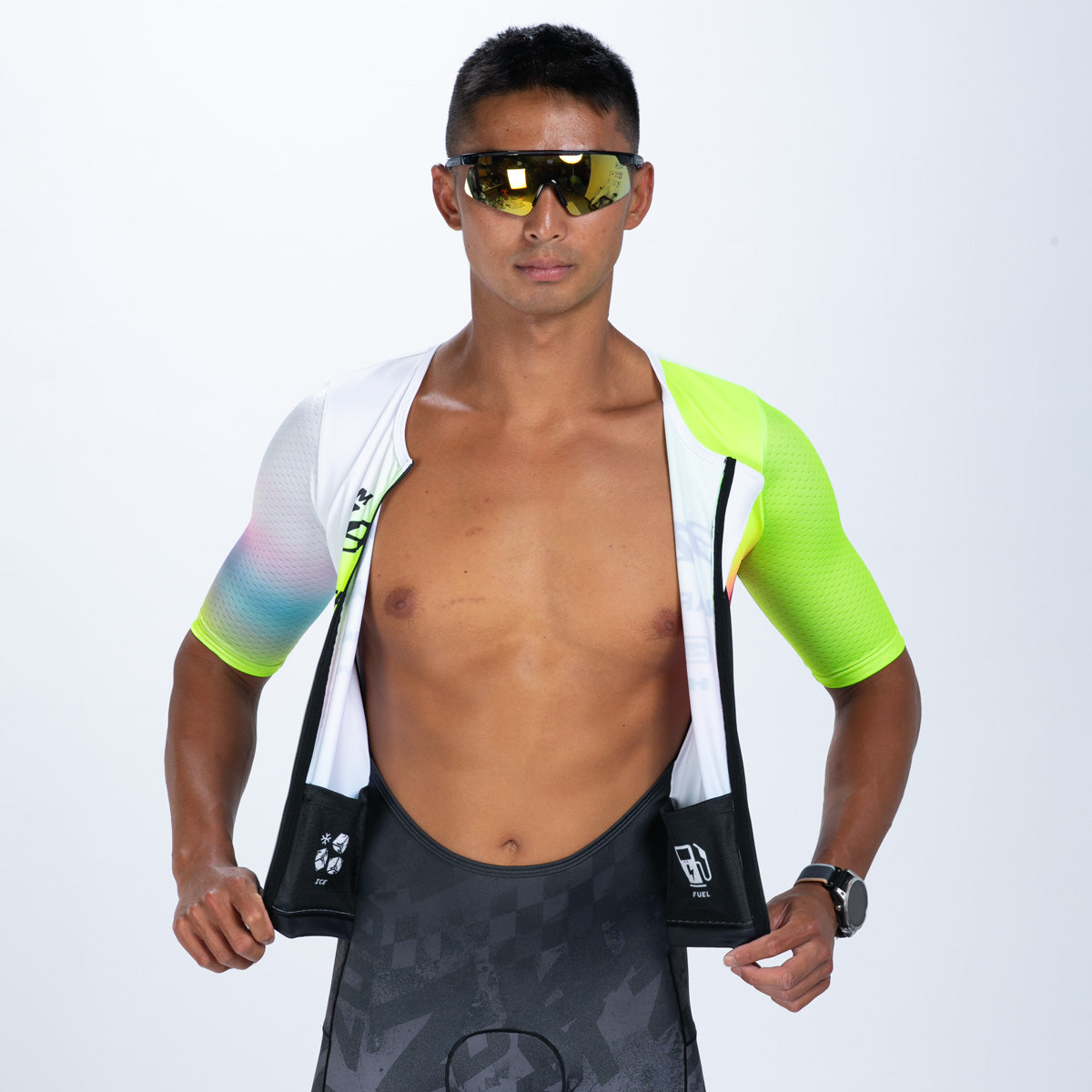 Men's Ltd Tri Aero Fz Racesuit - TZ Afterglow