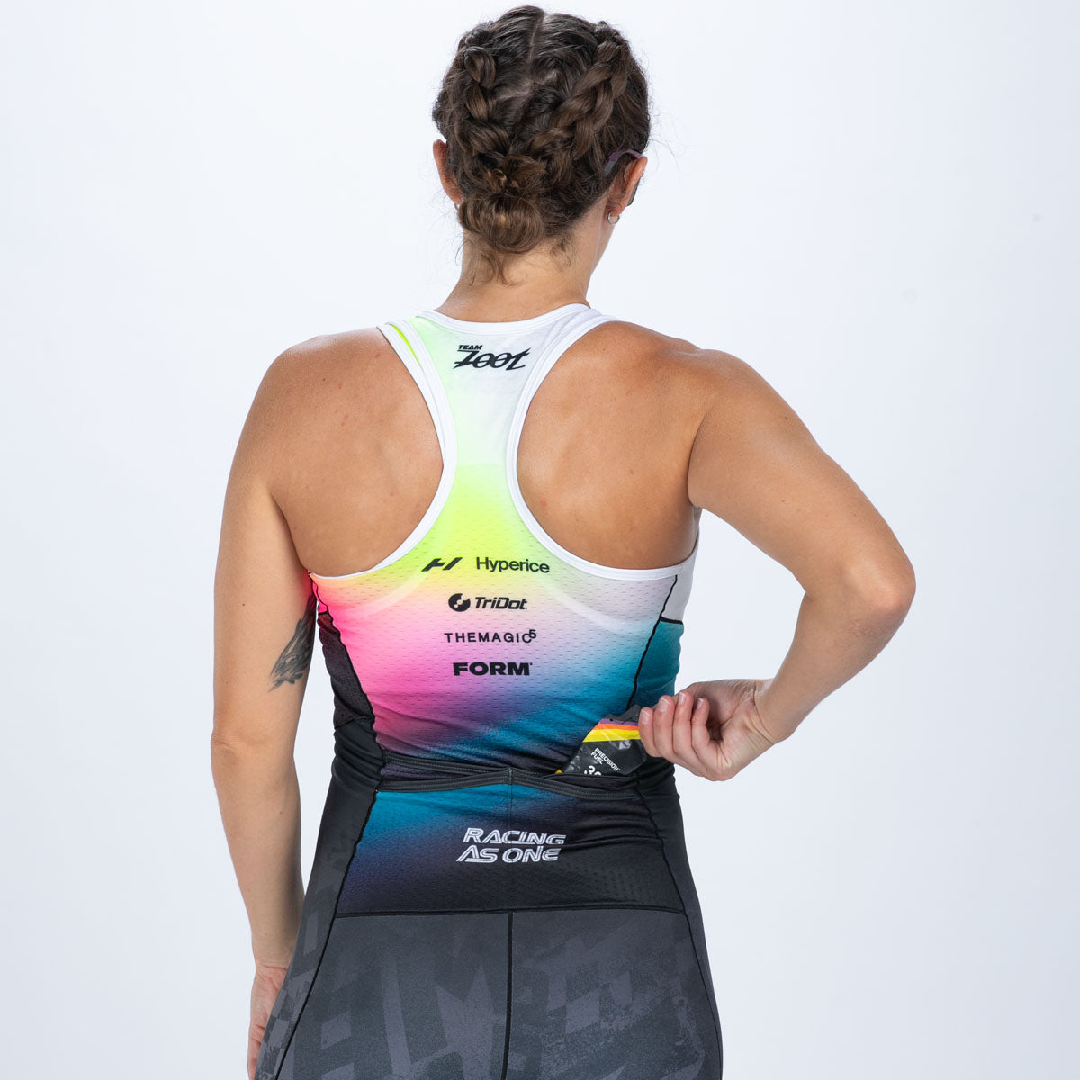 Women's Ltd Tri Slvs Fz Racesuit - TZ Afterglow