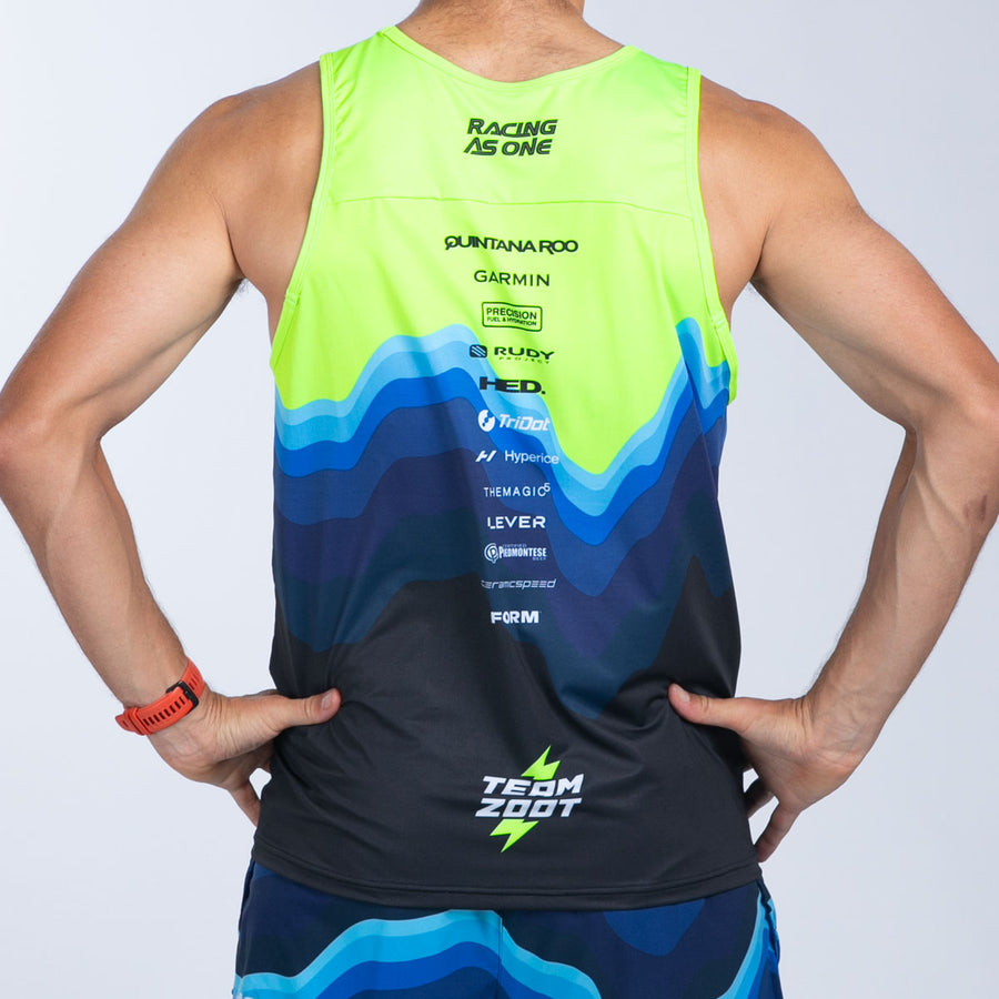 Men's Ltd Run Singlet - Blue Wave