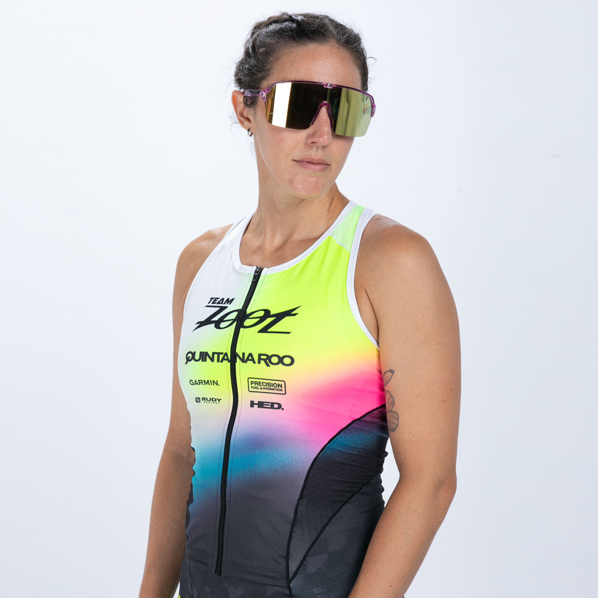 Women's Ltd Tri Slvs Fz Racesuit - TZ Afterglow
