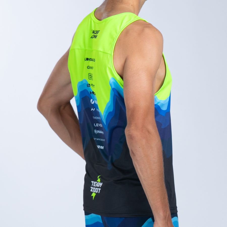 Men's Ltd Run Singlet - Blue Wave