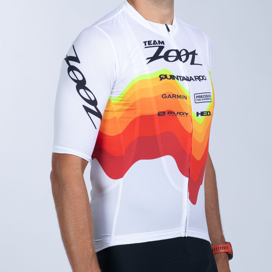 Men's Ltd Cycle Aero Jersey - Red Wave