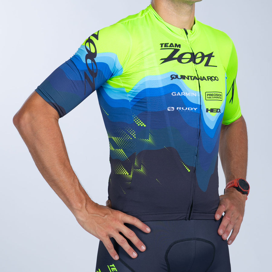 Men's Ltd Cycle Aero Jersey - Blue Wave