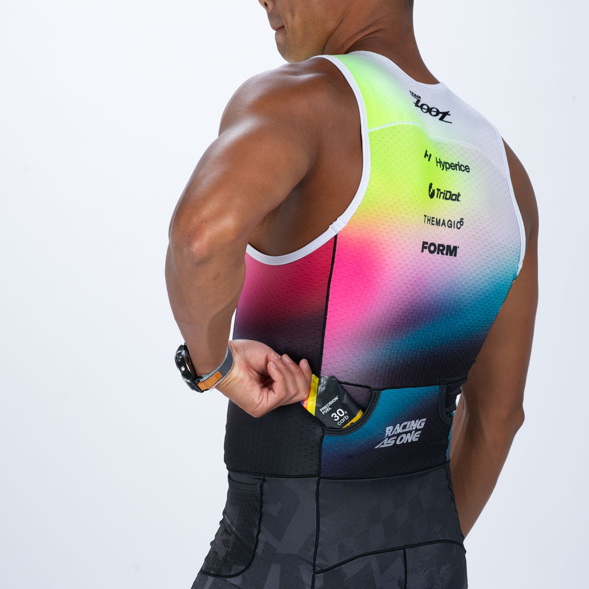 Men's Ltd Tri Slvs Fz Racesuit - TZ Afterglow