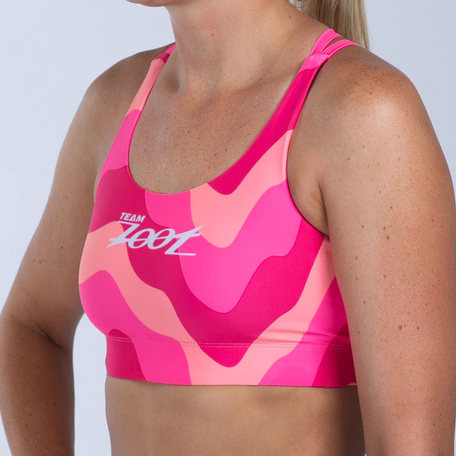 Women's Ltd Swim Crossback Bikini Top - Pink Wave