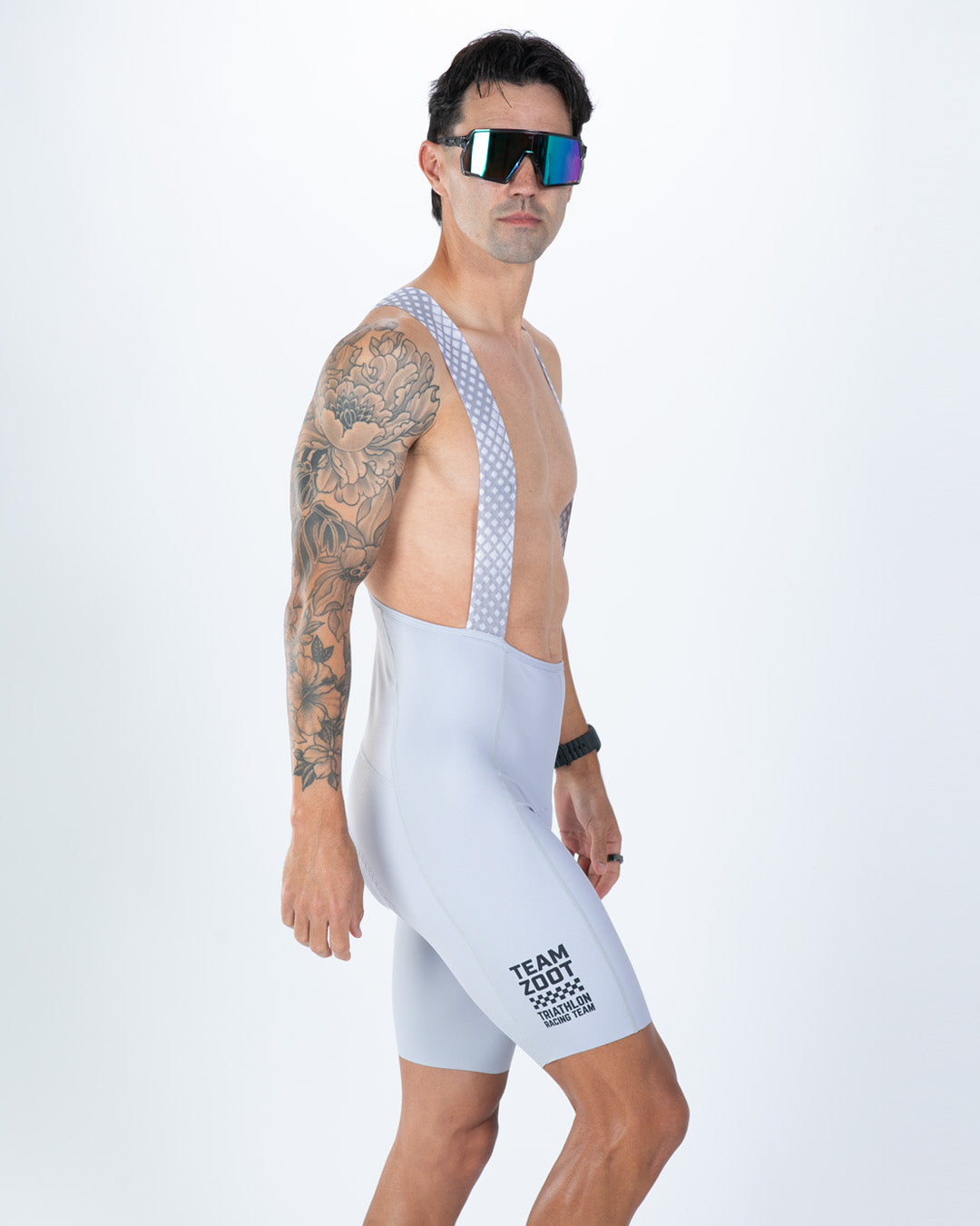 Men's Elite Cycle Seamless Bib Short - TZ Summer Series 26 - Grey